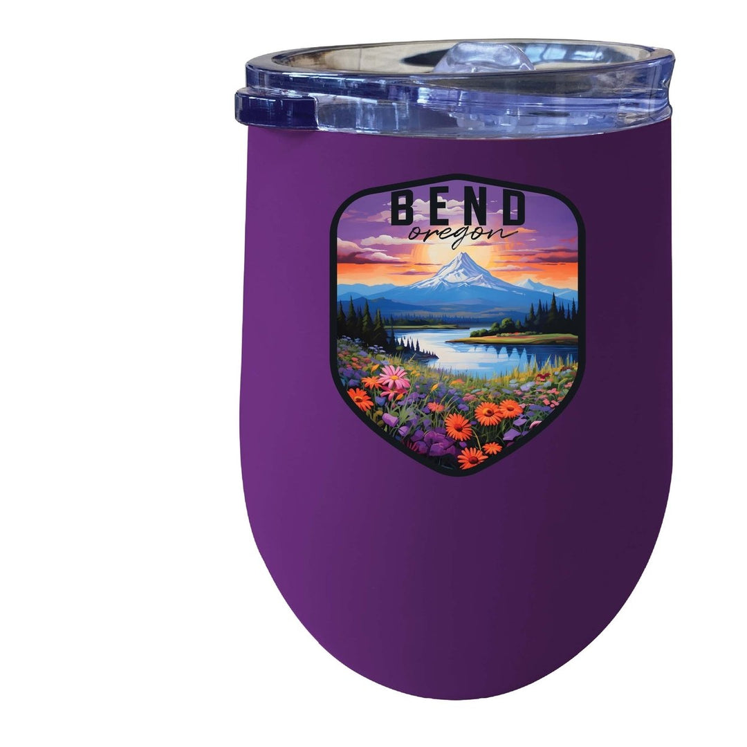 Bend Oregon Design A Souvenir 12 oz Insulated Wine Stainless Steel Tumbler Image 1