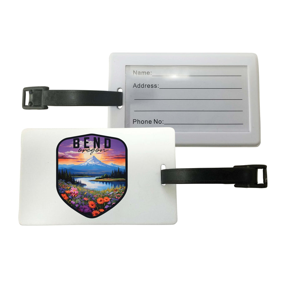 Bend Oregon Design A Souvenir Luggage Tag Image 1