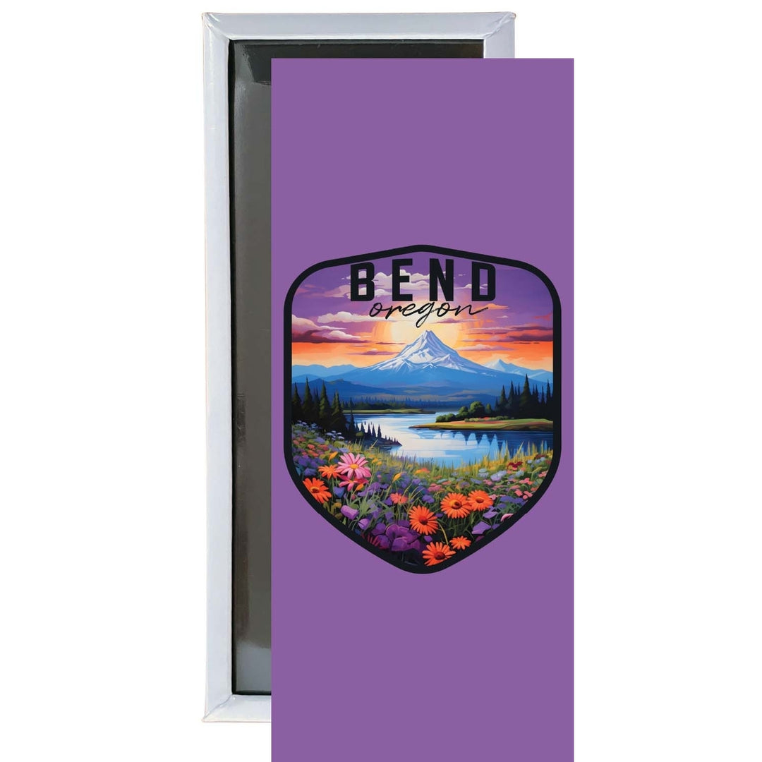 Bend Oregon Design A Souvenir Fridge Magnet 4.75 x 2 Inch Image 1