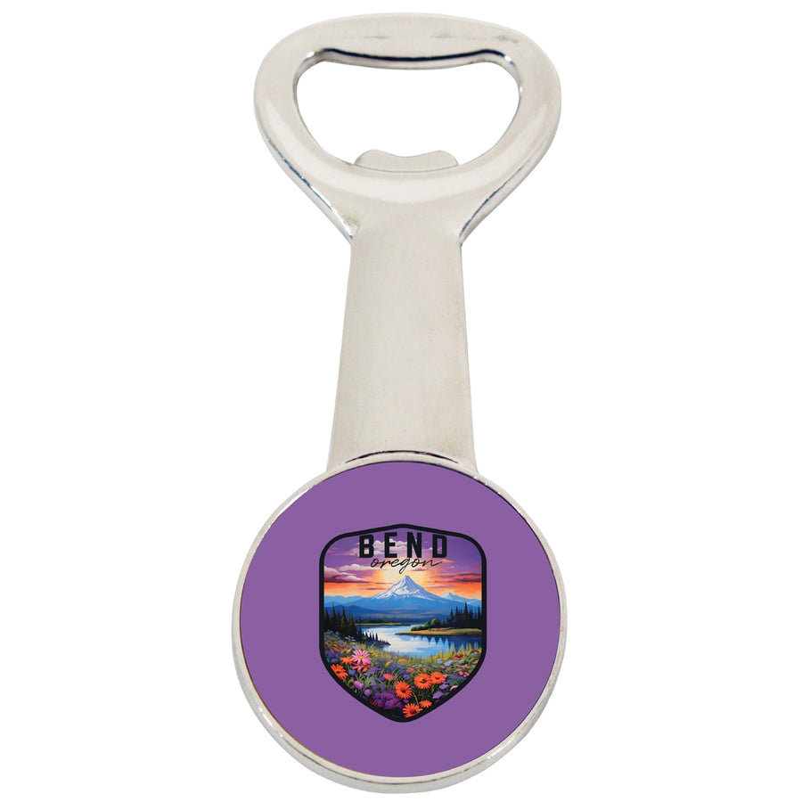 Bend Oregon Design A Souvenir Magnetic Bottle Opener Image 1