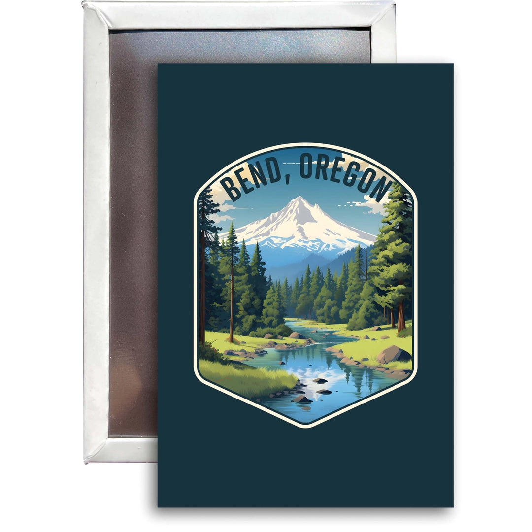 Bend Oregon Design B Souvenir 2x3-Inch Fridge Magnet Image 1