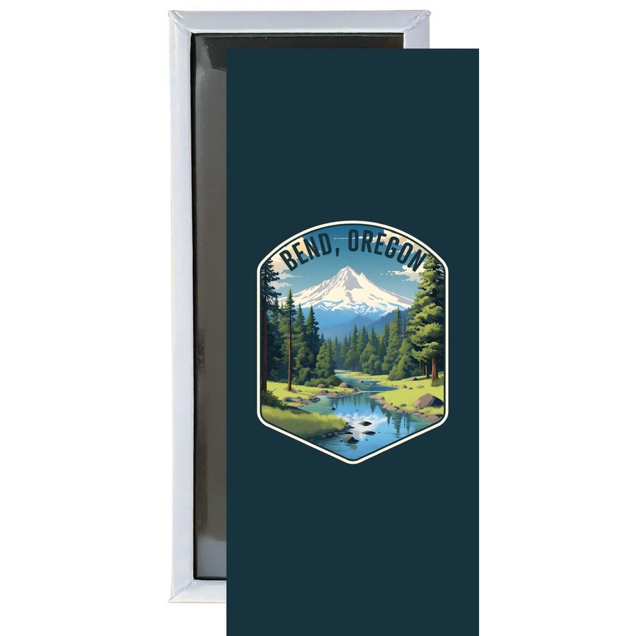 Bend Oregon Design B Souvenir Fridge Magnet 4.75 x 2 Inch Image 1