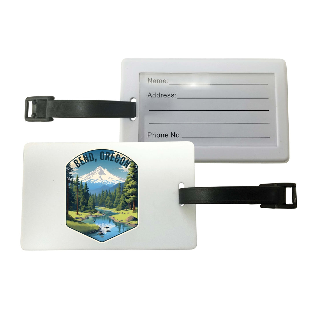 Bend Oregon Design B Souvenir Luggage Tag Image 1