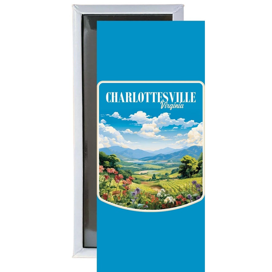 Charlottesville Virginia Design A Souvenir Fridge Magnet 4.75 x 2 Inch Image 1