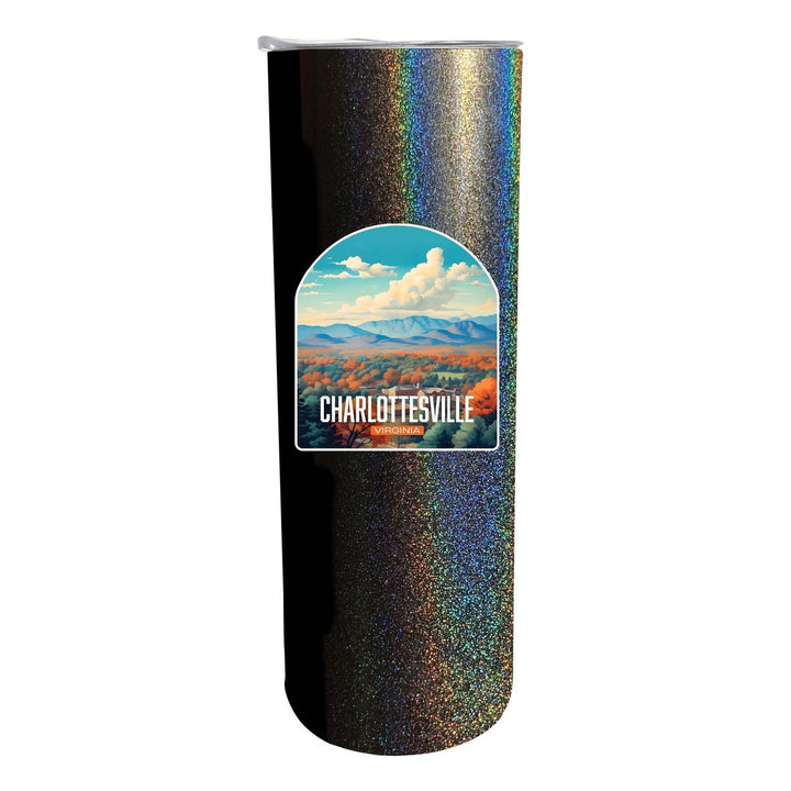 Charlottesville Virginia Design B Souvenir 20 oz Insulated Stainless Steel Skinny Tumbler Image 4