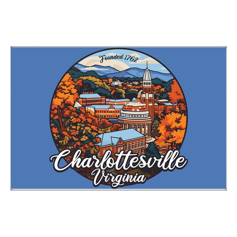 Charlottesville Virginia Design C Souvenir 2x3-Inch Fridge Magnet Image 1