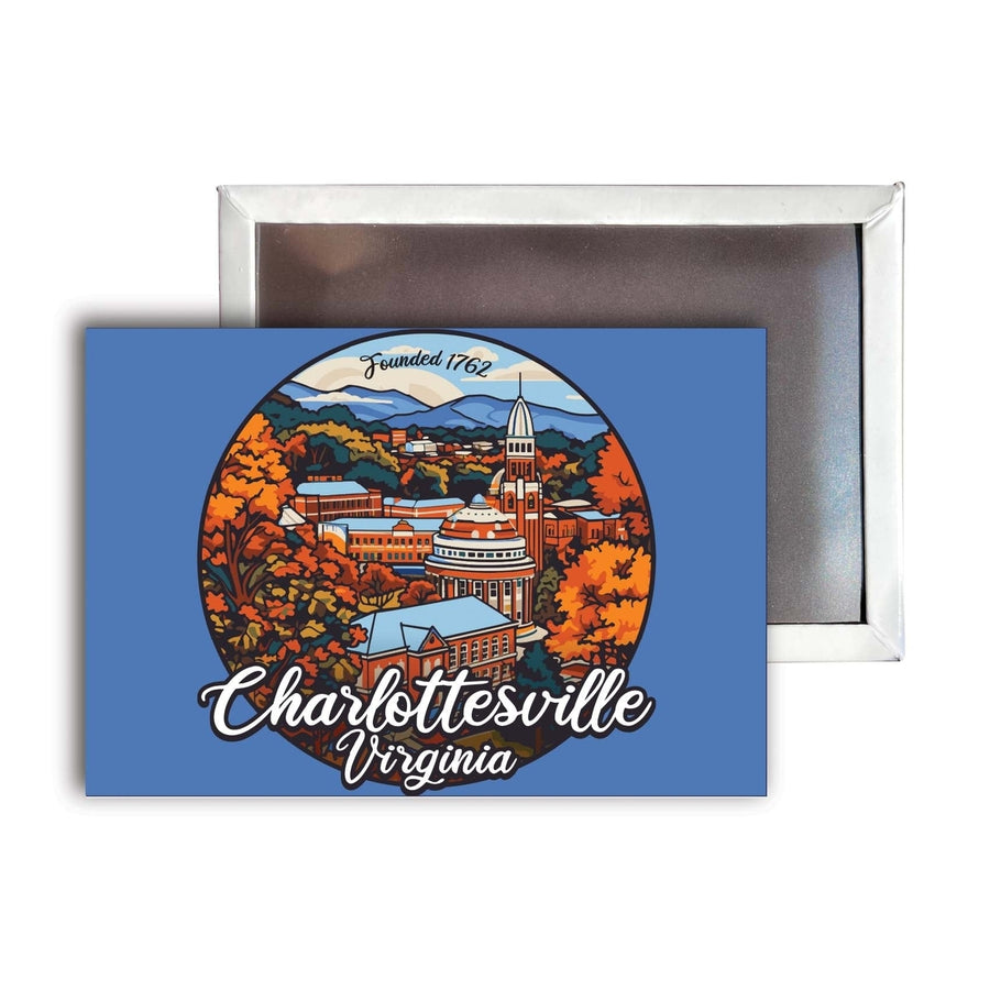 Charlottesville Virginia Design C Souvenir Refrigerator Magnet 2.5"X3.5" Image 1