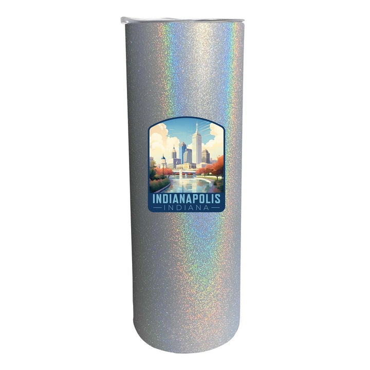 Indianapolis Indiana Design A Souvenir 20 oz Insulated Stainless Steel Skinny Tumbler Image 2