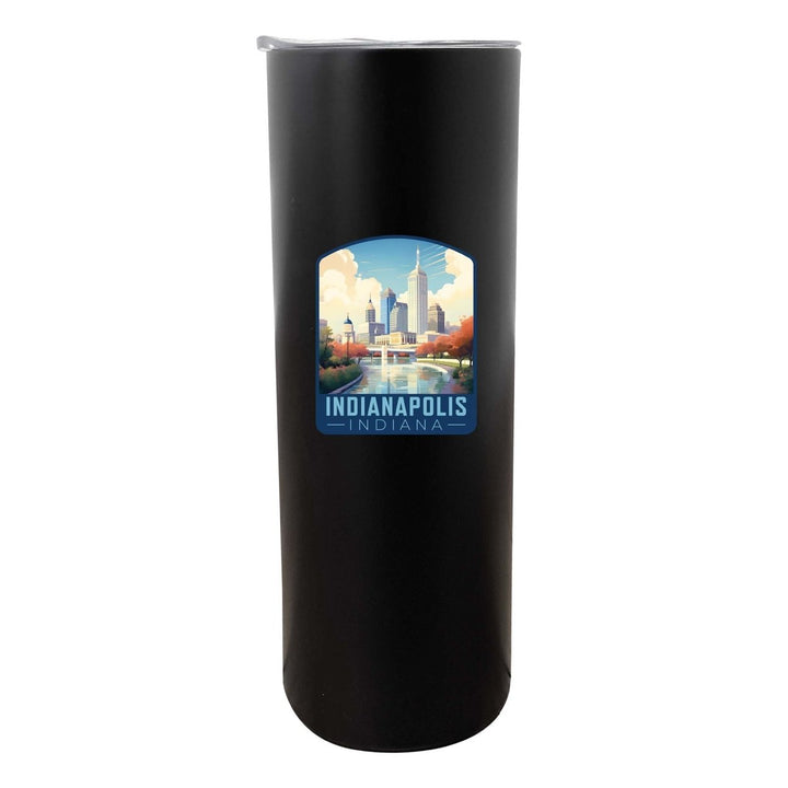 Indianapolis Indiana Design A Souvenir 20 oz Insulated Stainless Steel Skinny Tumbler Image 4