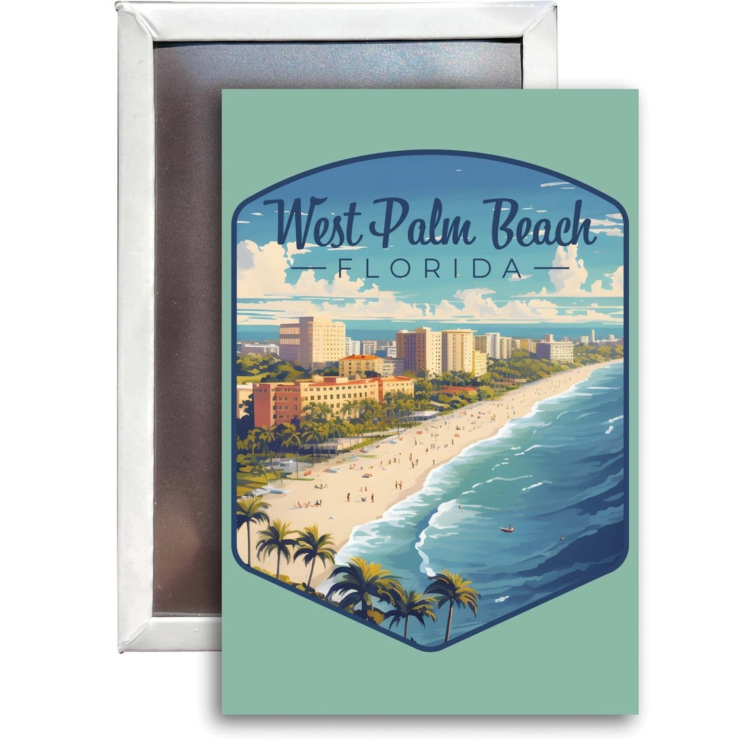 West Palm Beach Florida Design A Souvenir 2x3-Inch Fridge Magnet Image 1