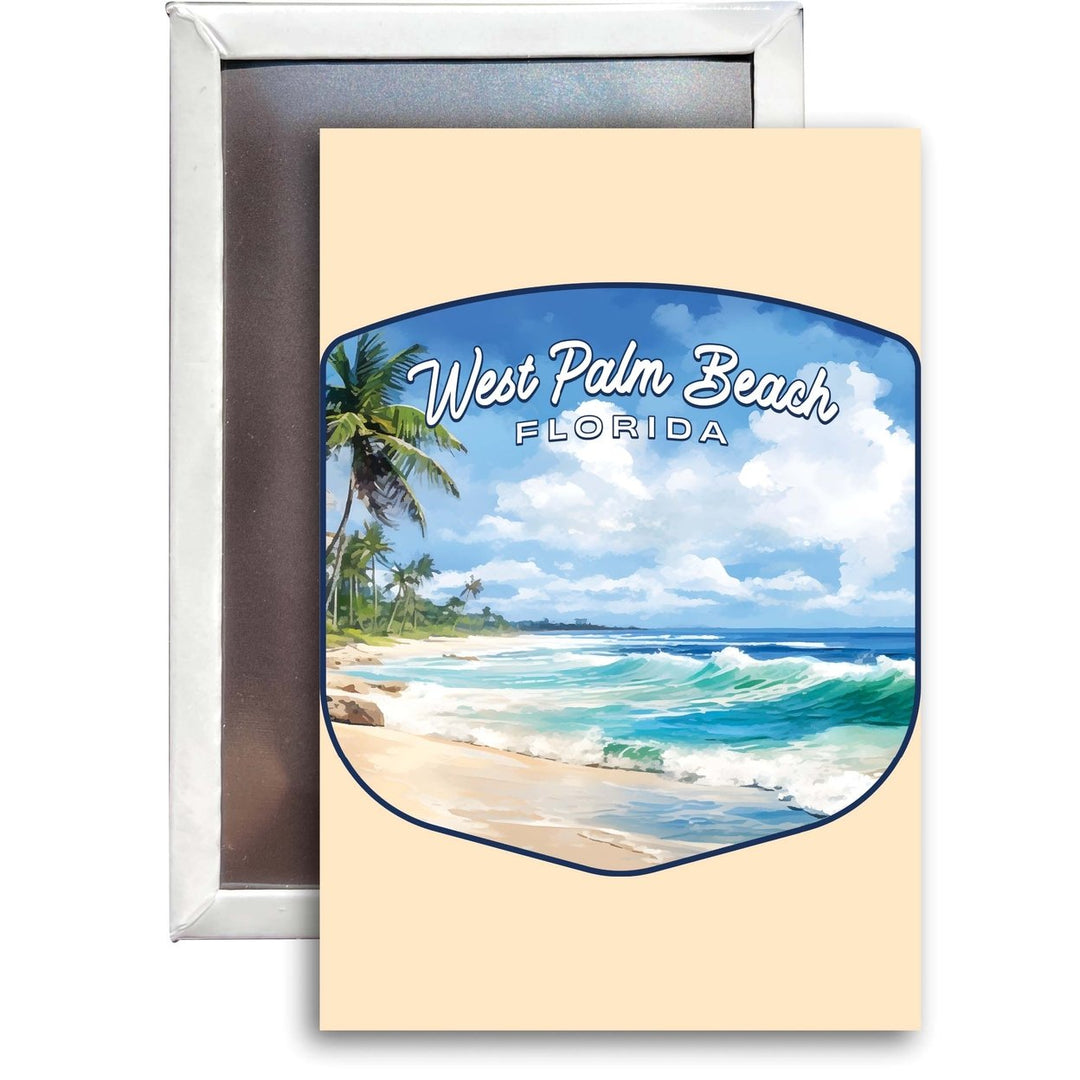 West Palm Beach Florida Design B Souvenir 2x3-Inch Fridge Magnet Image 1