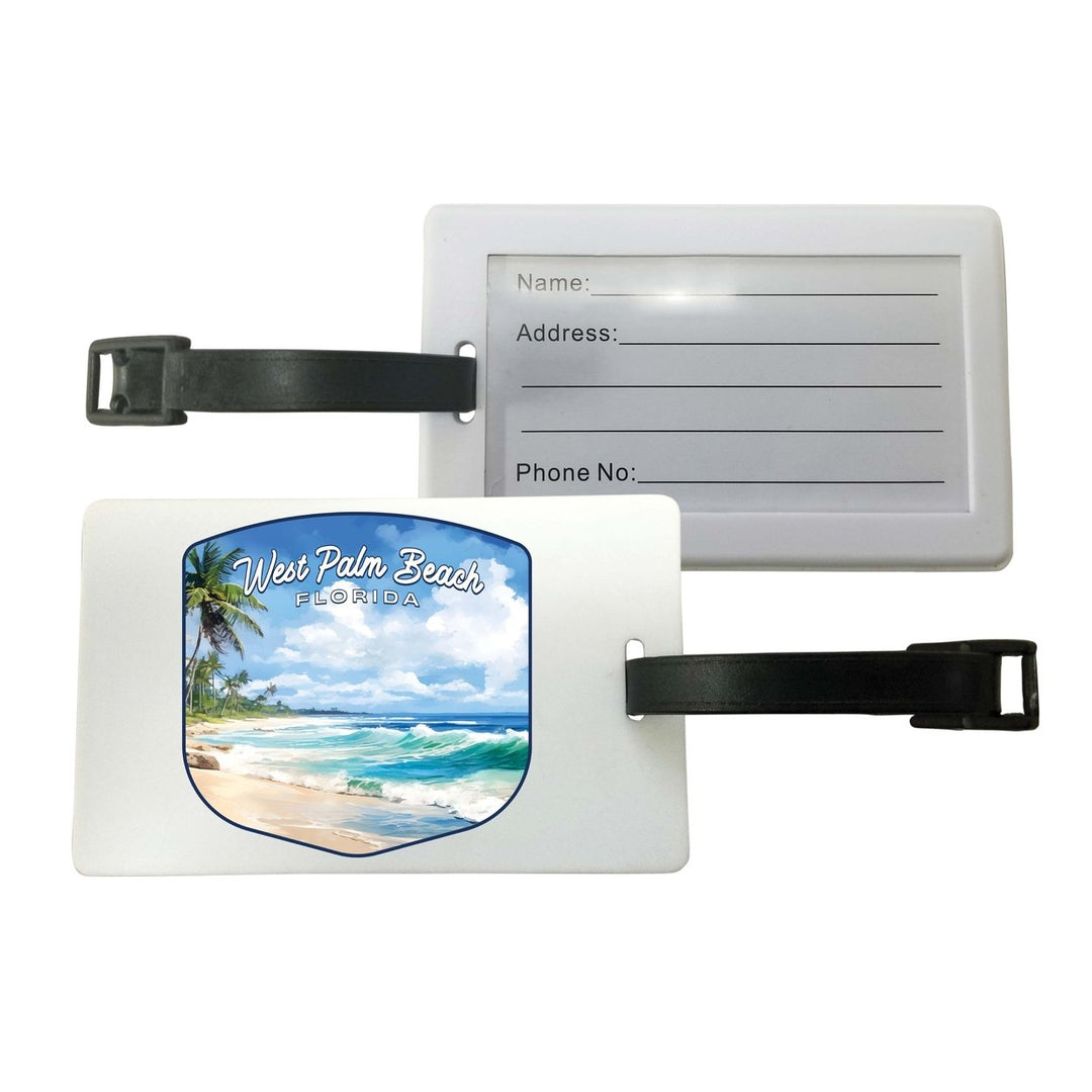 West Palm Beach Florida Design B Souvenir Luggage Tag Image 1