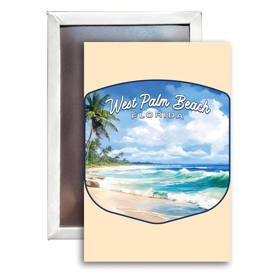 West Palm Beach Florida Design B Souvenir Refrigerator Magnet 2.5"X3.5" Image 1