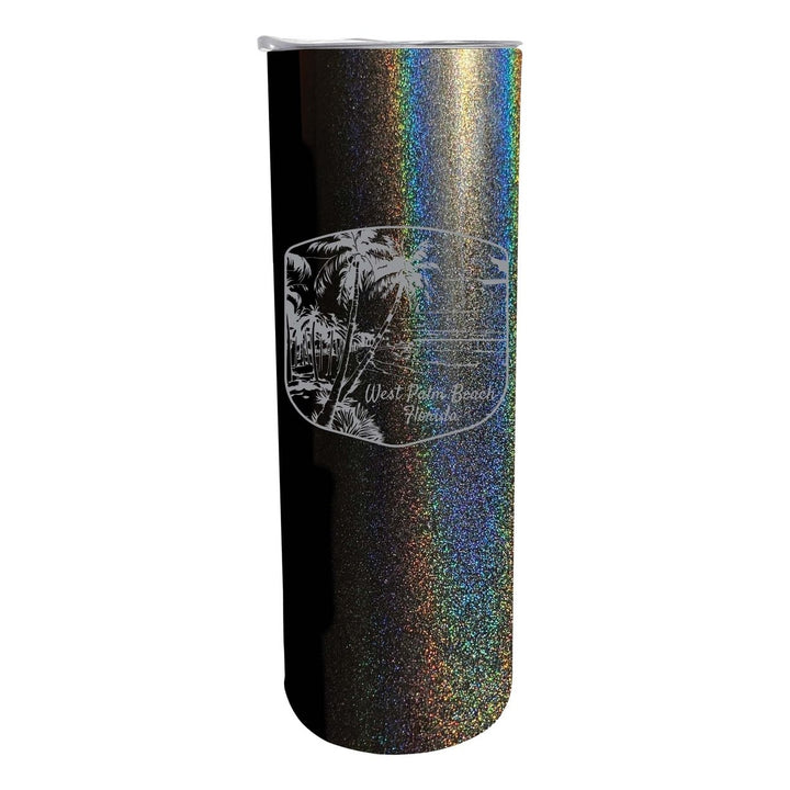 West Palm Beach Souvenir 20 oz Engraved Insulated Stainless Steel Skinny Tumbler Image 4