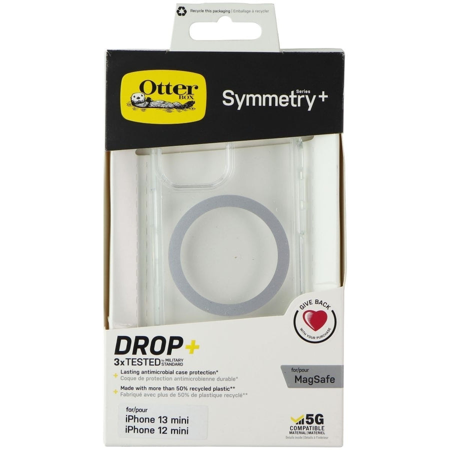 Otterbox Symmetry+ Series Case for MagSafe for iPhone 13 mini and 12 mini - Clear Image 1