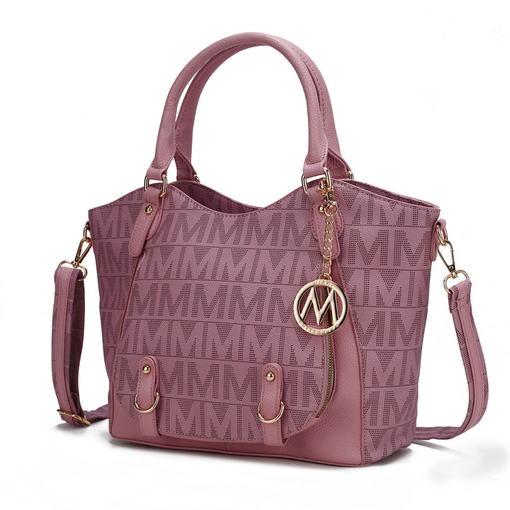 MKF Collection Multi-Functional Shoulder Bag Fula Signature Satchel Handbag by Mia K. Image 11