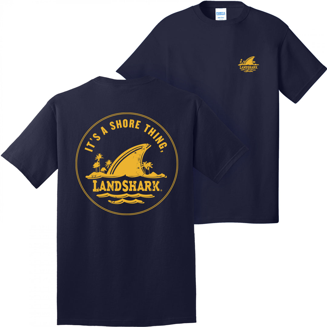 Margaritaville Landshark Sunshine Its A Shore Thing Front Back T-Shirt Image 1