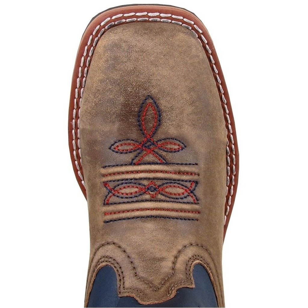 Smoky Mountain Western Boots Boys Stars Stripes Pull On Brown 3880Y Image 2