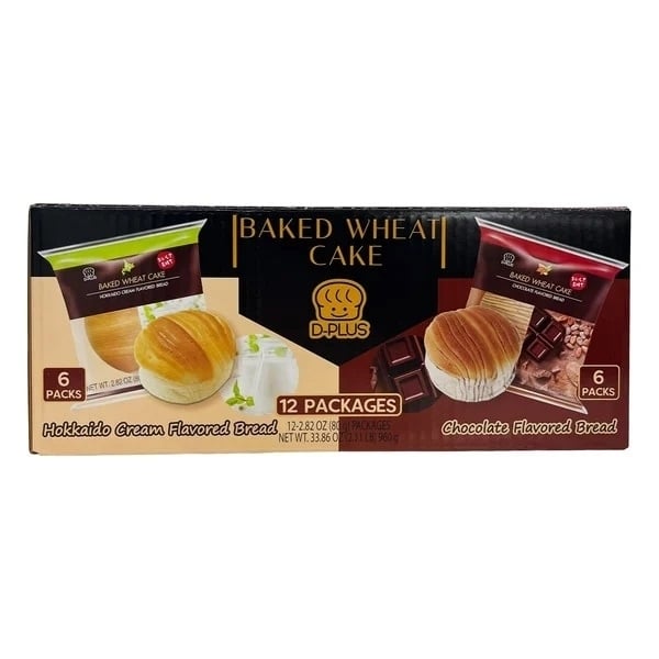 D-Plus Baked Wheat Cakes Variety2.82 Ounce (Pack of 12) Image 1