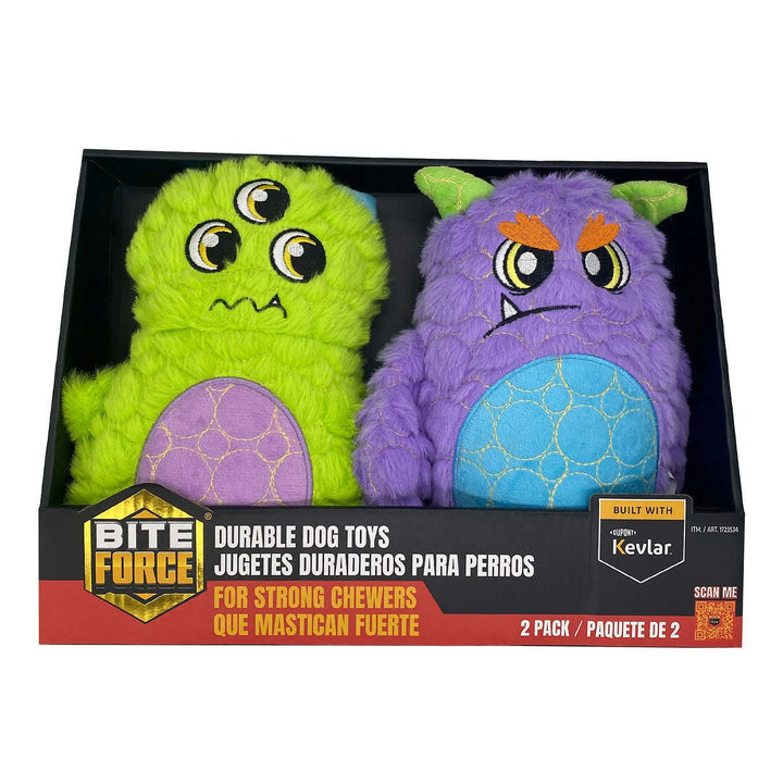 Bite Force Monster Plush Dog Toy Built with 2 Count Image 1