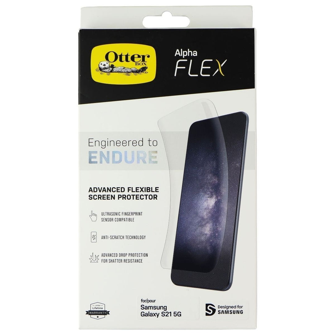 OtterBox Alpha Flex Advanced Flexible Screen Protector for Samsung Galaxy S21 5G Image 1