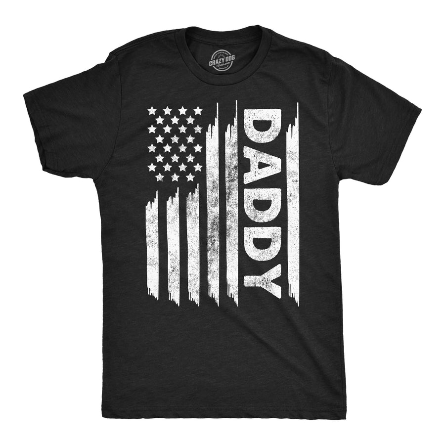 Mens Funny T Shirts American Flag Daddy Sarcastic Fourth Of July Tee For Men Image 1