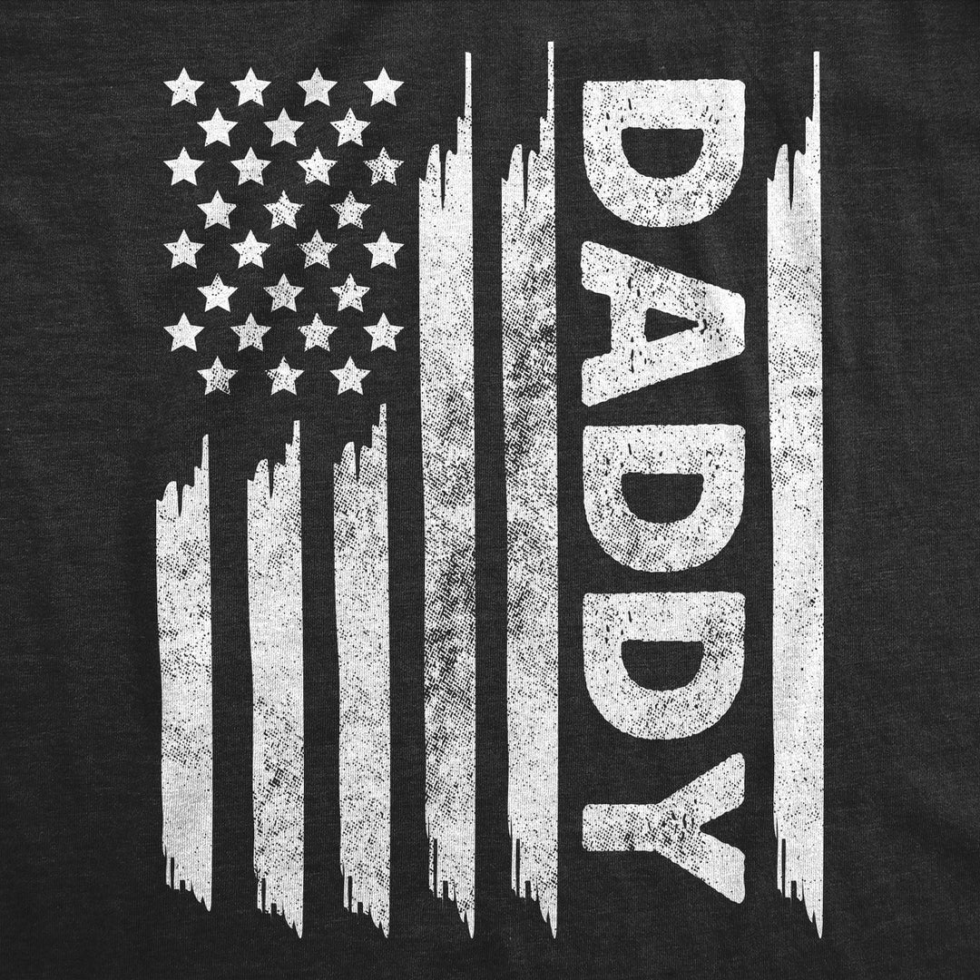 Mens Funny T Shirts American Flag Daddy Sarcastic Fourth Of July Tee For Men Image 2