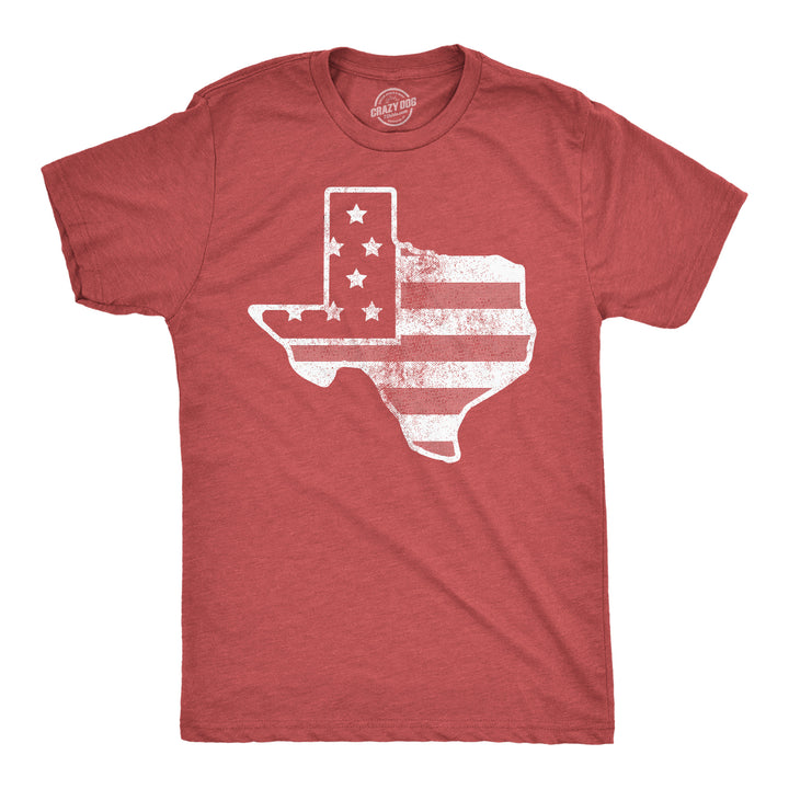 Mens Funny T Shirts American Flag Texas Awesome Fourth Of July Tee For Men Image 1