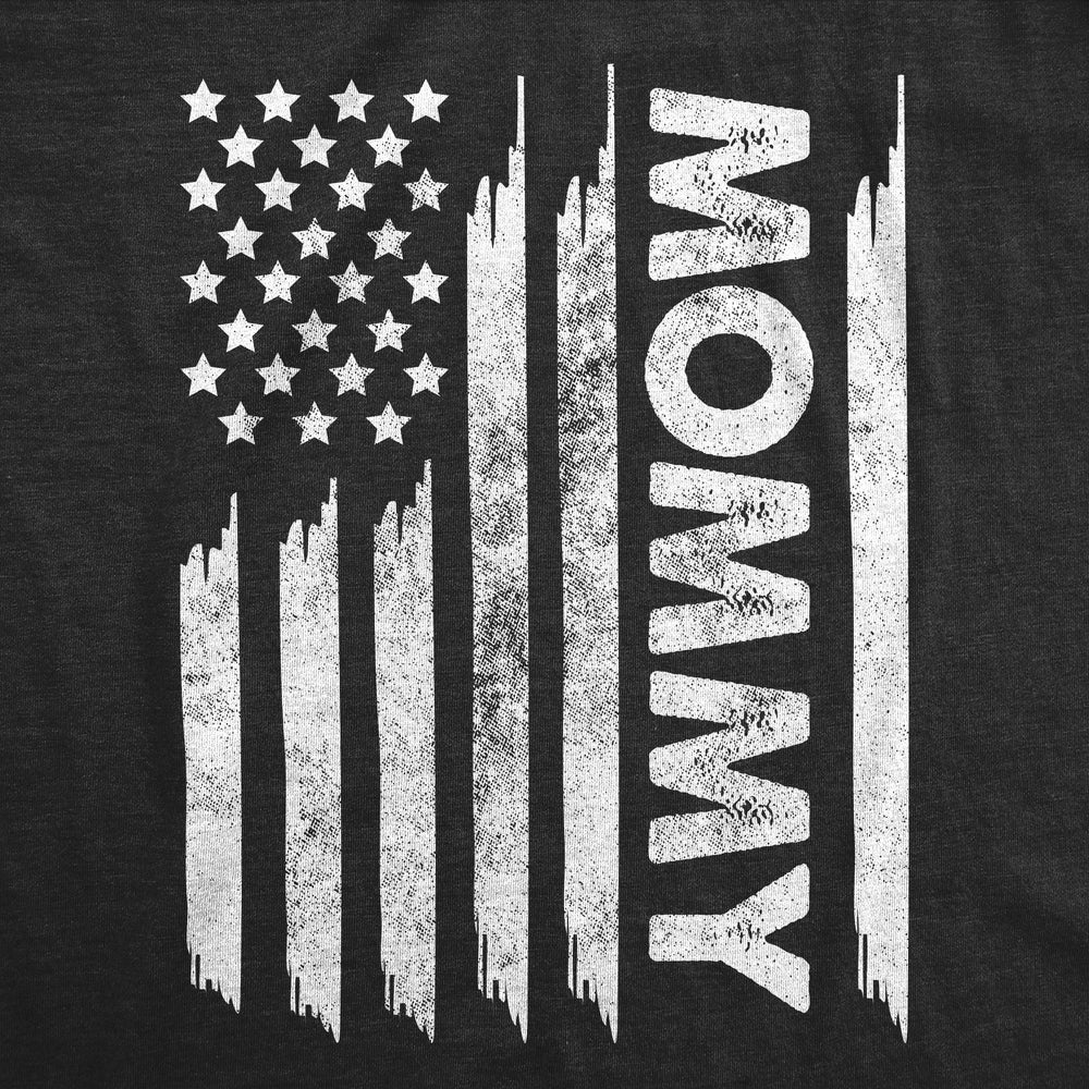 Womens Funny T Shirts American Flag Mommy Sarcastic Fourth Of July For Ladies Image 2