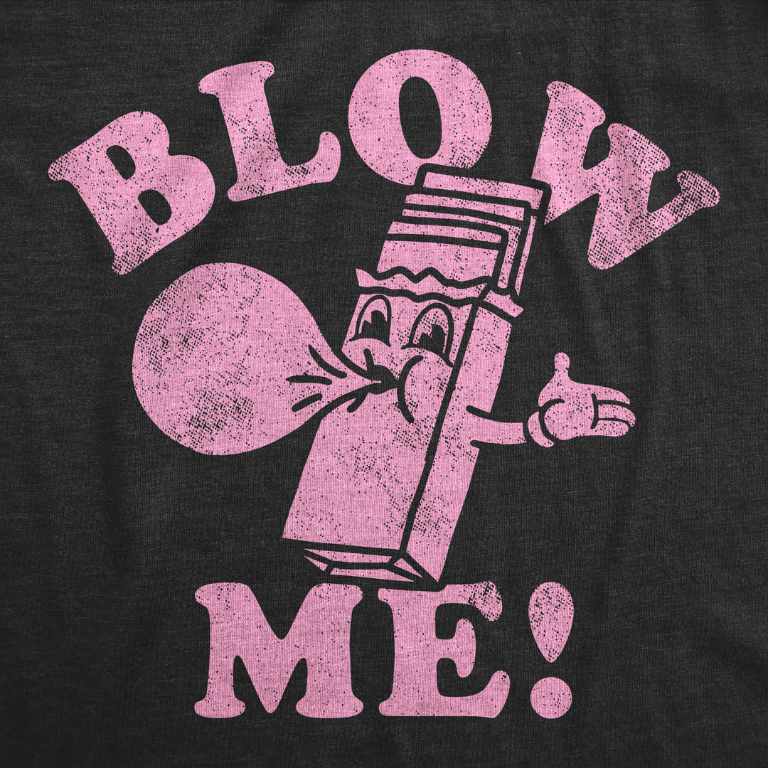 Mens Funny T Shirts Blow Me Sarcastic Bubble Gum Graphic Tee For Men Image 2