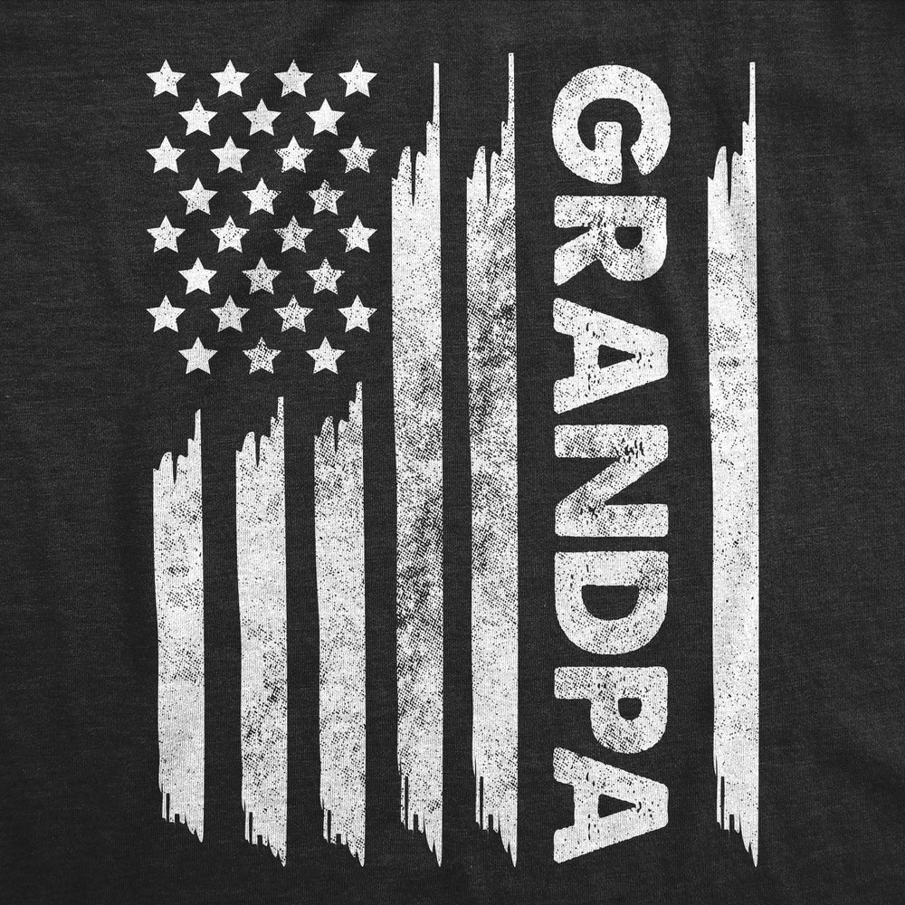 Mens Funny T Shirts American Flag Grandpa Sarcastic Fourth Of July Tee For Men Image 2