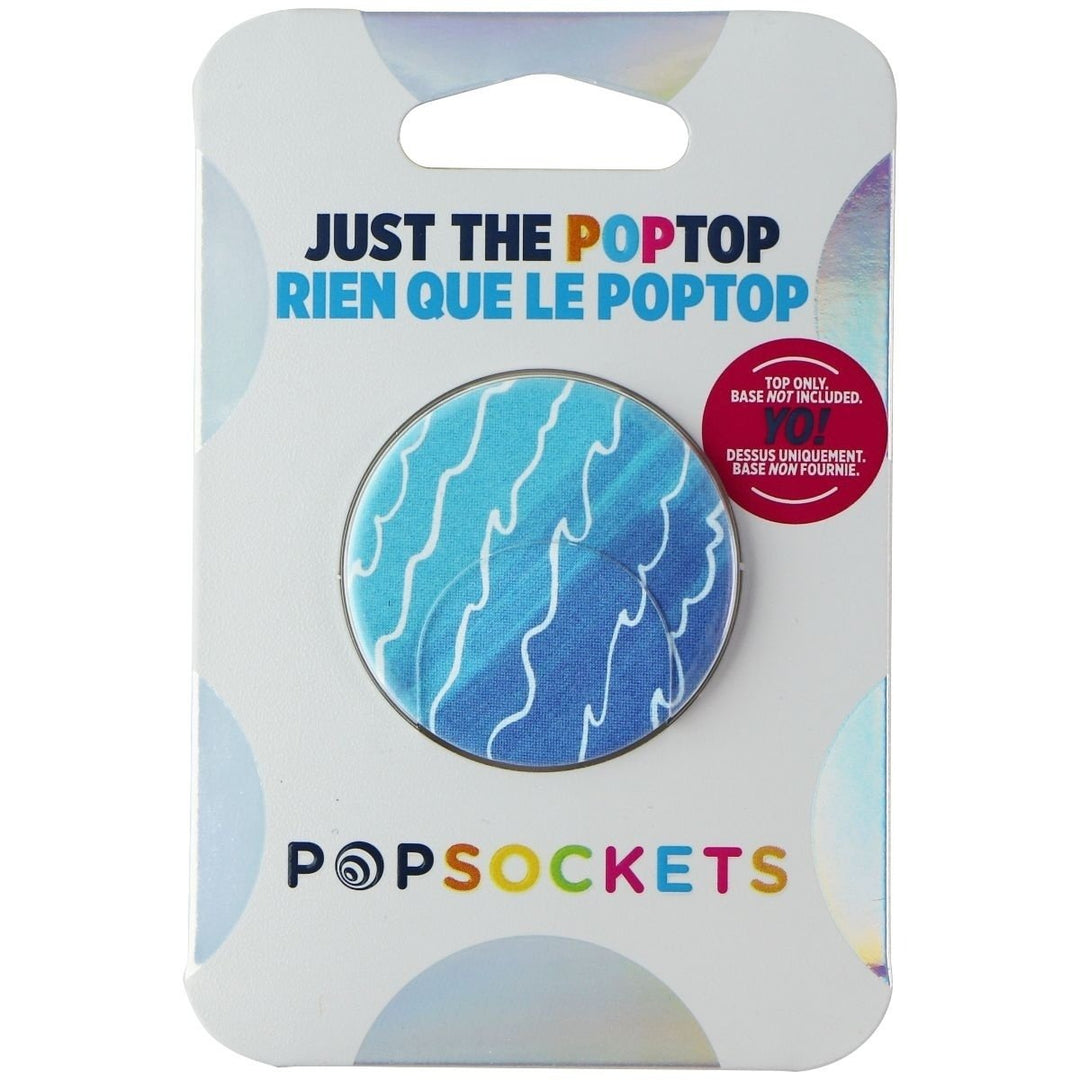 PopSockets PopGrip Swappable Top - Blue Tidal Wave (Top ONLY/No Base) Image 1