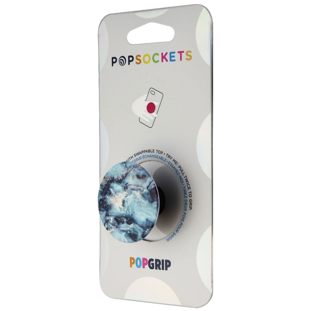 PopSockets: PopGrip with Swappable Top for Phones and Tablets - Blue Marble Image 1