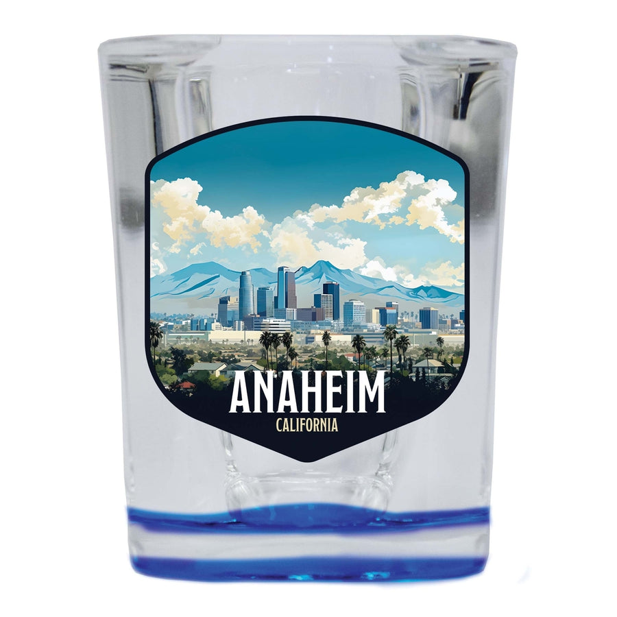 Anaheim California Design A Souvenir 2 Ounce Shot Glass Square Image 1