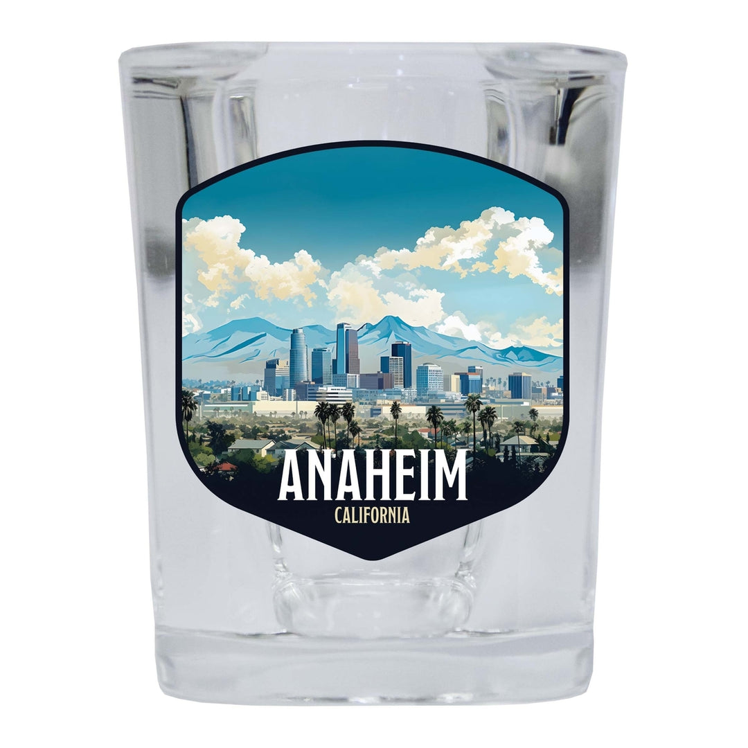 Anaheim California Design A Souvenir 2 Ounce Shot Glass Square Image 2