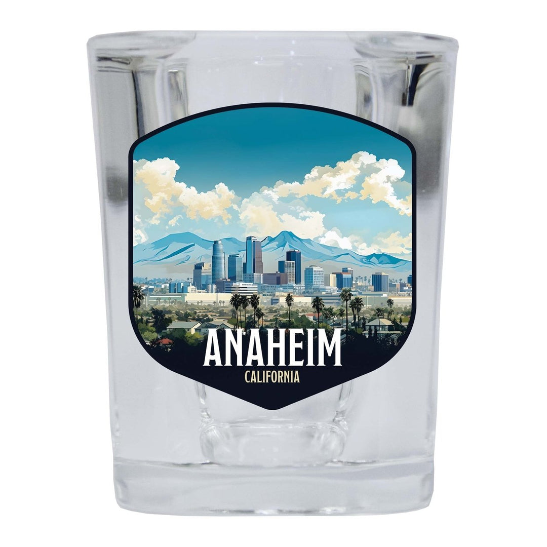 Anaheim California Design A Souvenir 2 Ounce Shot Glass Square Image 1