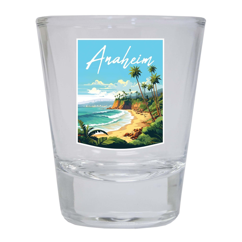 Anaheim California Design B Souvenir 2 Ounce Shot Glass Round Image 2