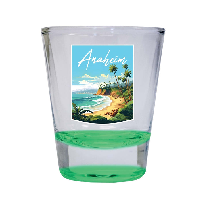 Anaheim California Design B Souvenir 2 Ounce Shot Glass Round Image 4