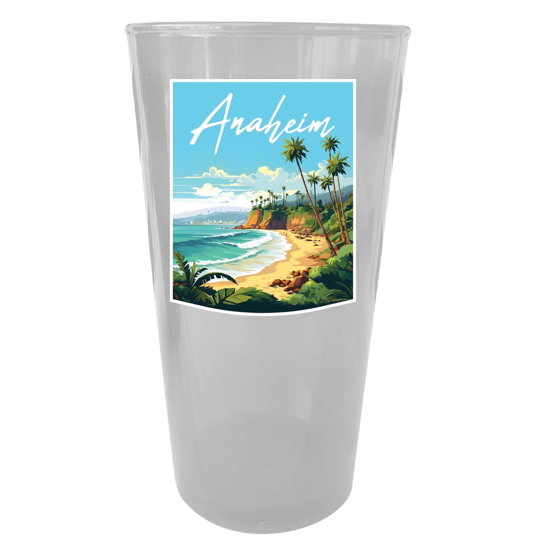 Anaheim California Design B Souvenir Plastic 16 oz pint Image 3