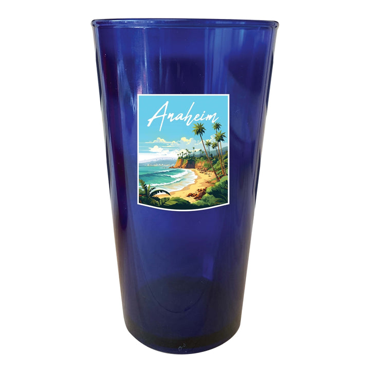 Anaheim California Design B Souvenir Plastic 16 oz pint Image 4