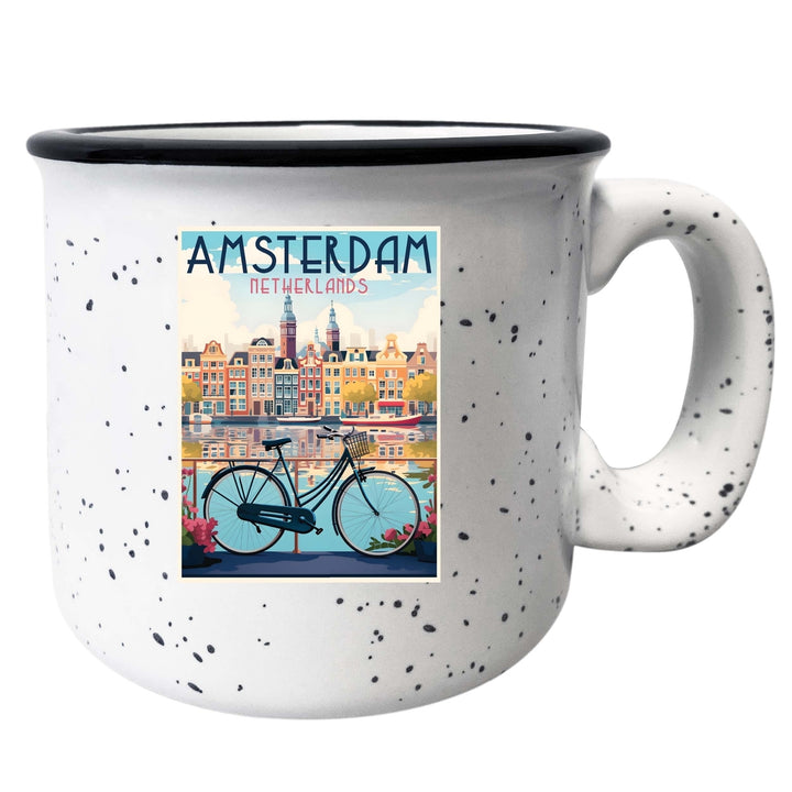 Amsterdam Netherlands Design A Souvenir 16 oz Ceramic camping mug Image 2