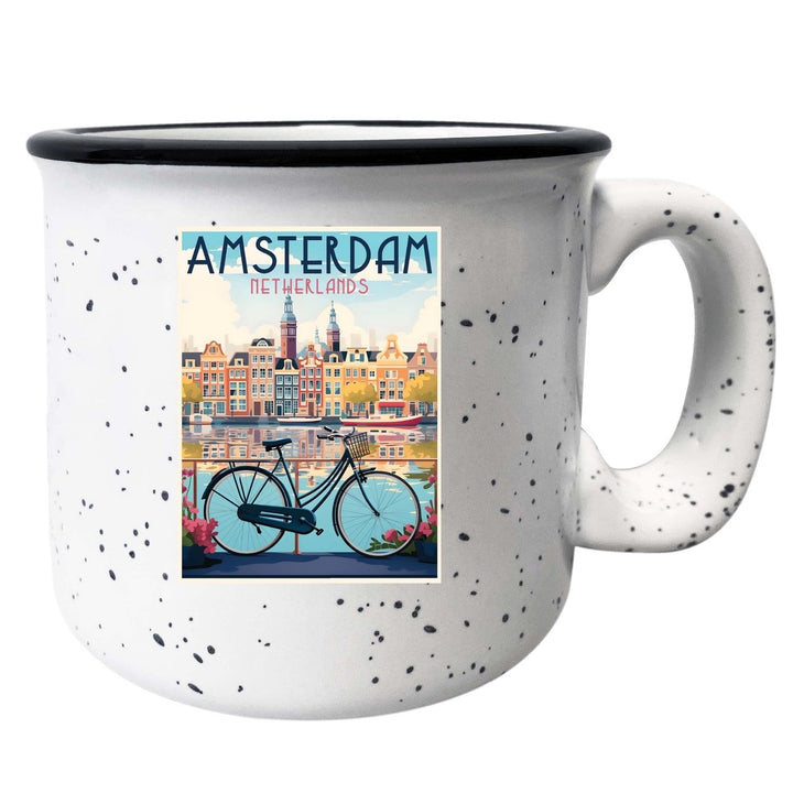 Amsterdam Netherlands Design A Souvenir 16 oz Ceramic camping mug Image 1