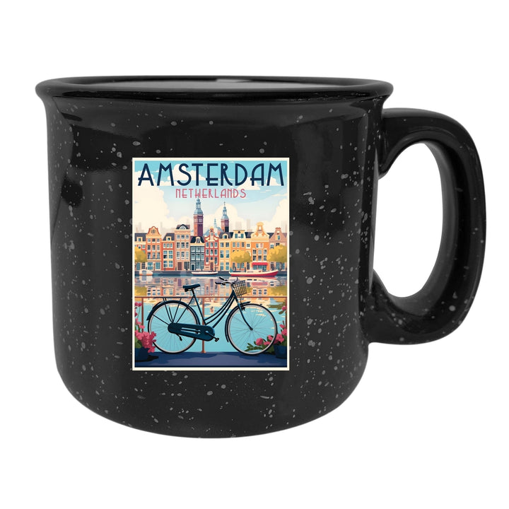 Amsterdam Netherlands Design A Souvenir 16 oz Ceramic camping mug Image 3