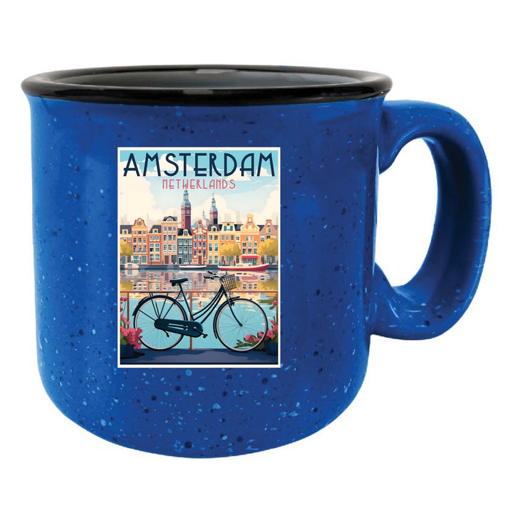 Amsterdam Netherlands Design A Souvenir 16 oz Ceramic camping mug Image 4