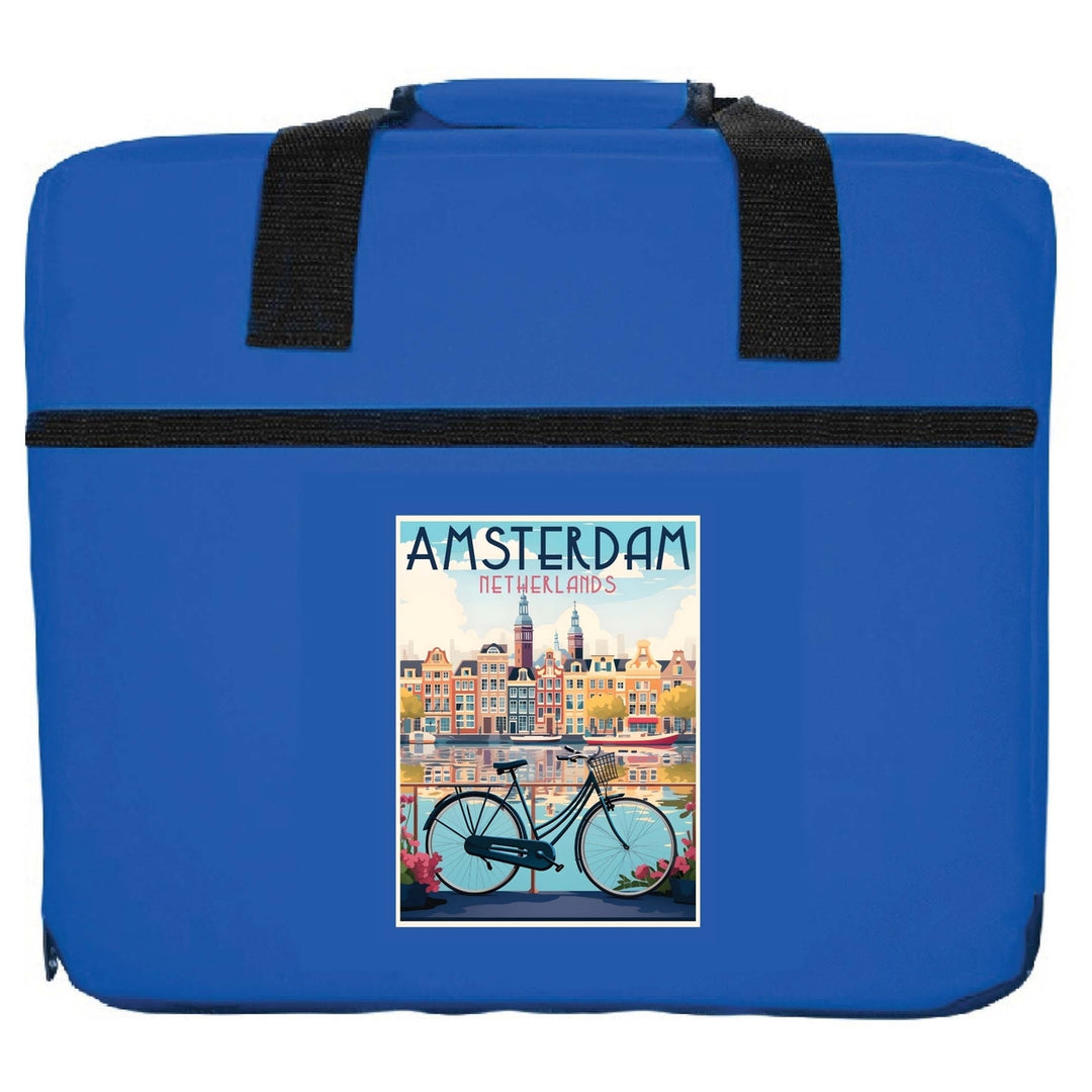 Amsterdam Netherlands Design A Souvenir Destination Seat Cushion Image 1