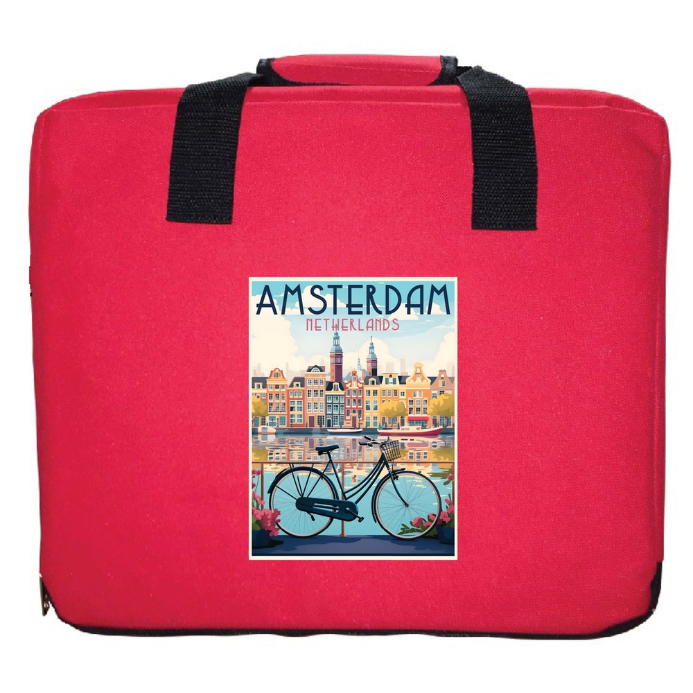 Amsterdam Netherlands Design A Souvenir Destination Seat Cushion Image 2