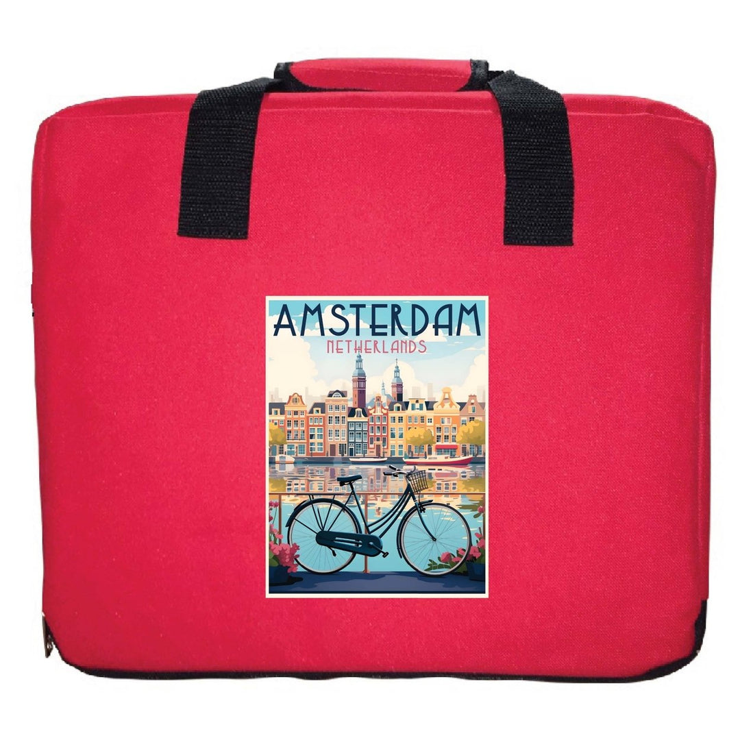 Amsterdam Netherlands Design A Souvenir Destination Seat Cushion Image 1