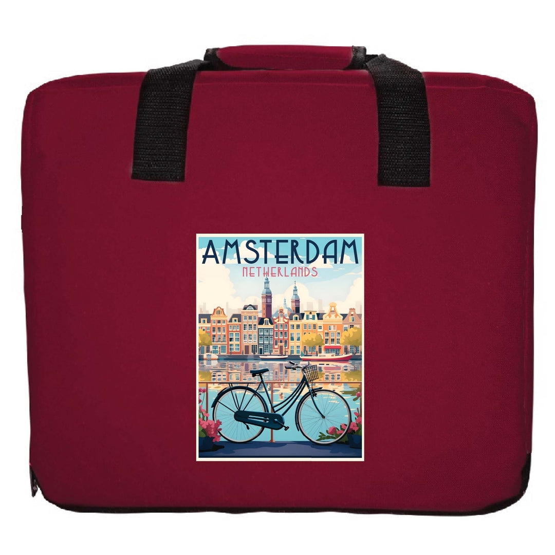 Amsterdam Netherlands Design A Souvenir Destination Seat Cushion Image 3