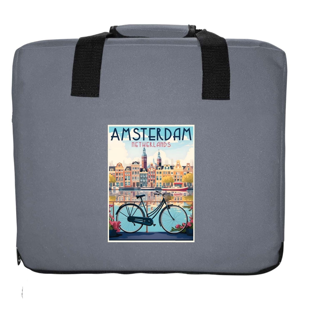 Amsterdam Netherlands Design A Souvenir Destination Seat Cushion Image 4