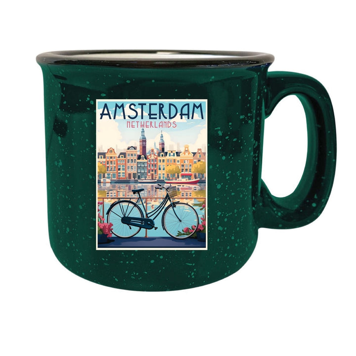 Amsterdam Netherlands Design A Souvenir 16 oz Ceramic camping mug Image 6